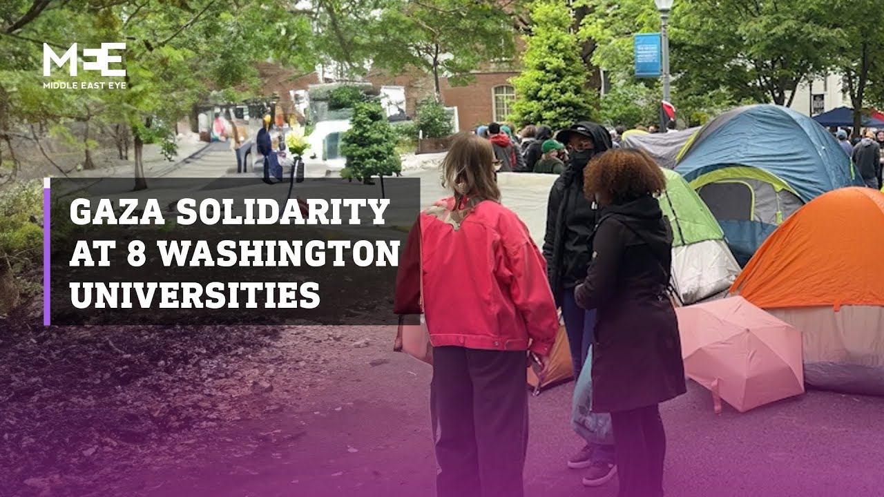 Students at Washington universities continue Gaza solidarity encampment despite police call to clear