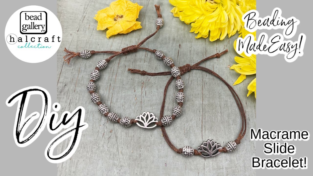 How To Create a Macrame Slide Bracelet Beading Made Easy DIY Knotted Boho Bracelet Tips Tricks Hacks