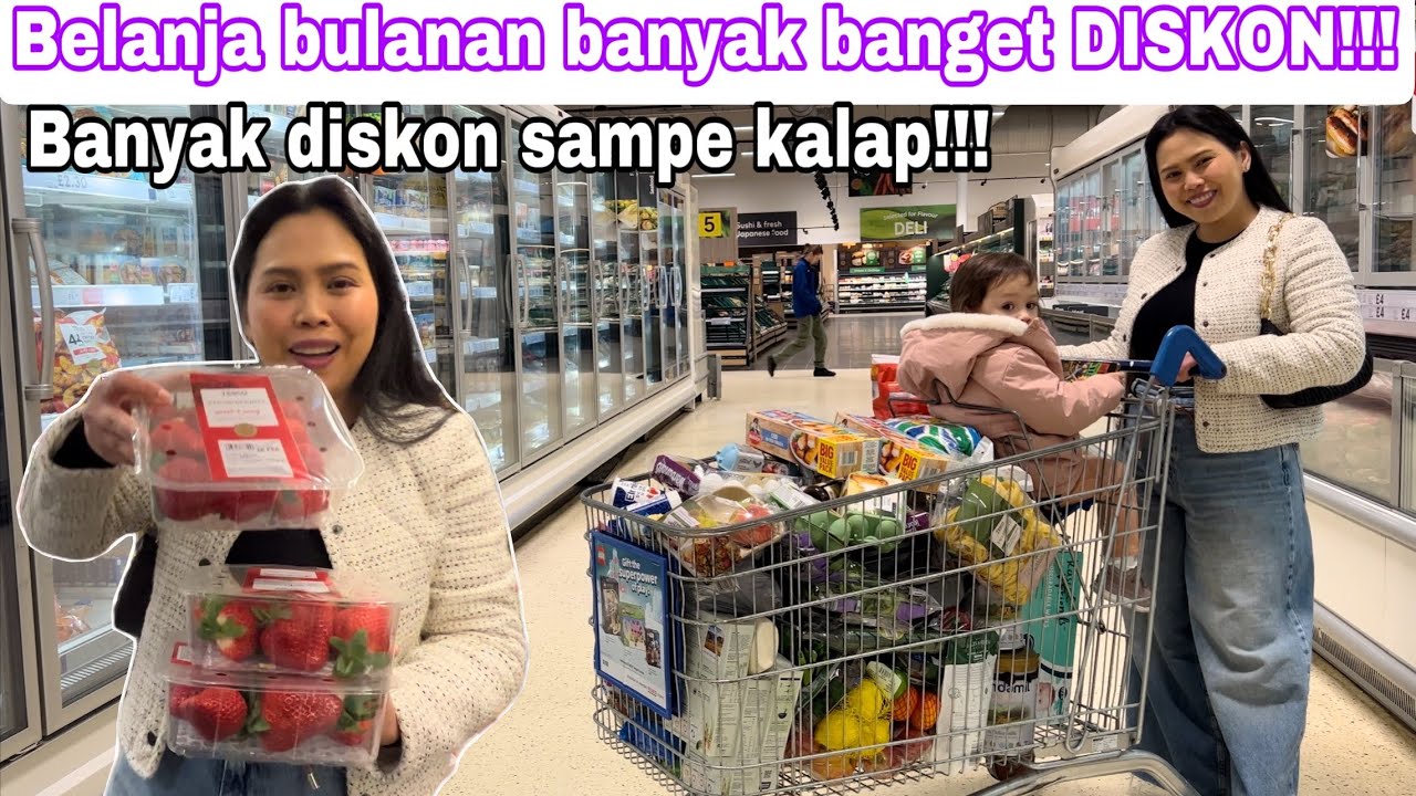 BELANJA BULANAN BANYAK BANGET DISKONAN || BELI YANG SUPER MURAH2 AJA BIAR CEPET KAYA 😍