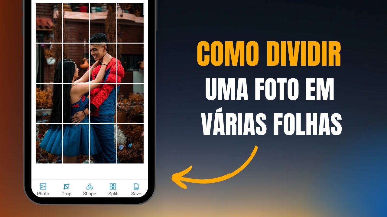Como dividir uma foto em v&aacute;rias folhas A4 - NOVO M&Eacute;TODO