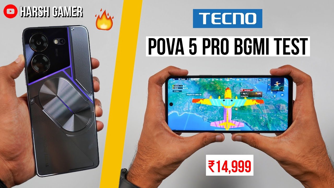 Tecno POVA 5 Pro 5G Pubg Test, Heating and Battery Test | Best Gaming Phone Under ₹15k 🔥