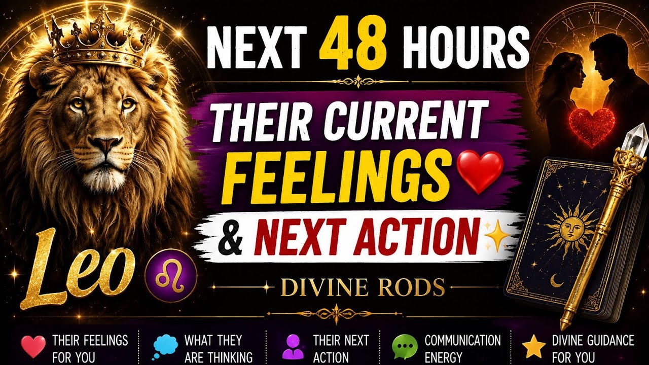 LEO ♌ Next 48 Hours: Their Current Feelings & Next Action ❤️ | Divine Rods Reading ✨