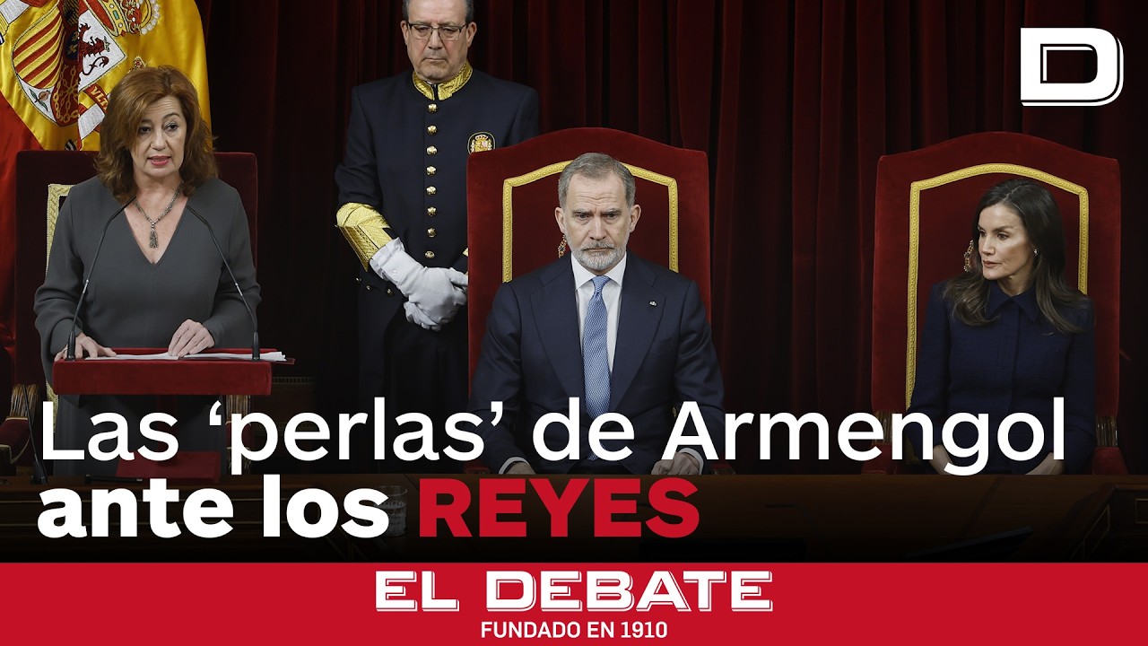 Las ‘perlas’ de Armengol ante los Reyes: alabar la constitución republicana y la gestión del PSOE