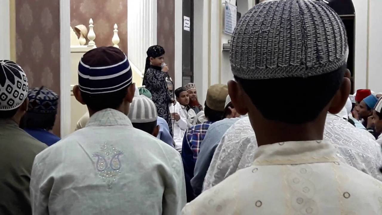 SON of SHARJEEL RAZA SAHAB, janab AHMAD RAZA recited KALAM E RAZA as 
