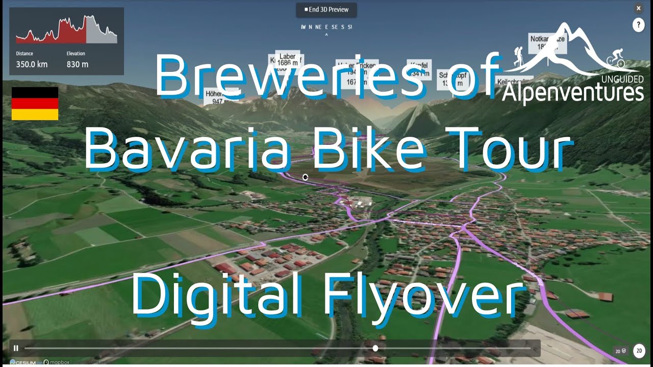 Breweries of Bavaria Bicycle Tour Digital Flyover