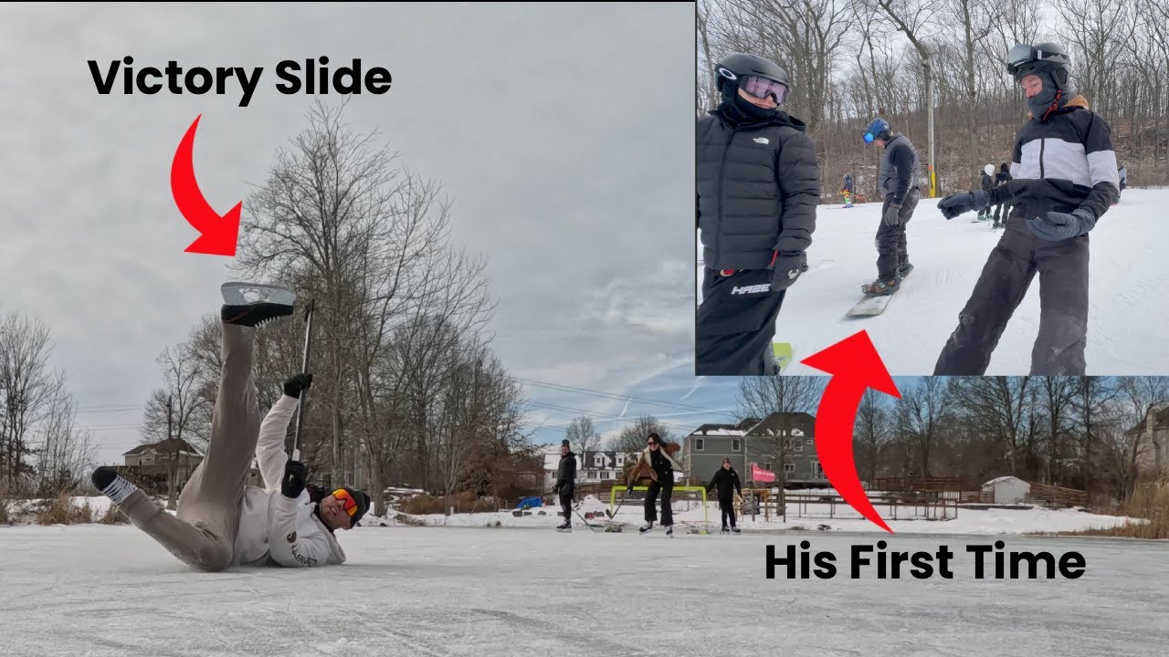 GGTV Tries Backyard Pond Hockey