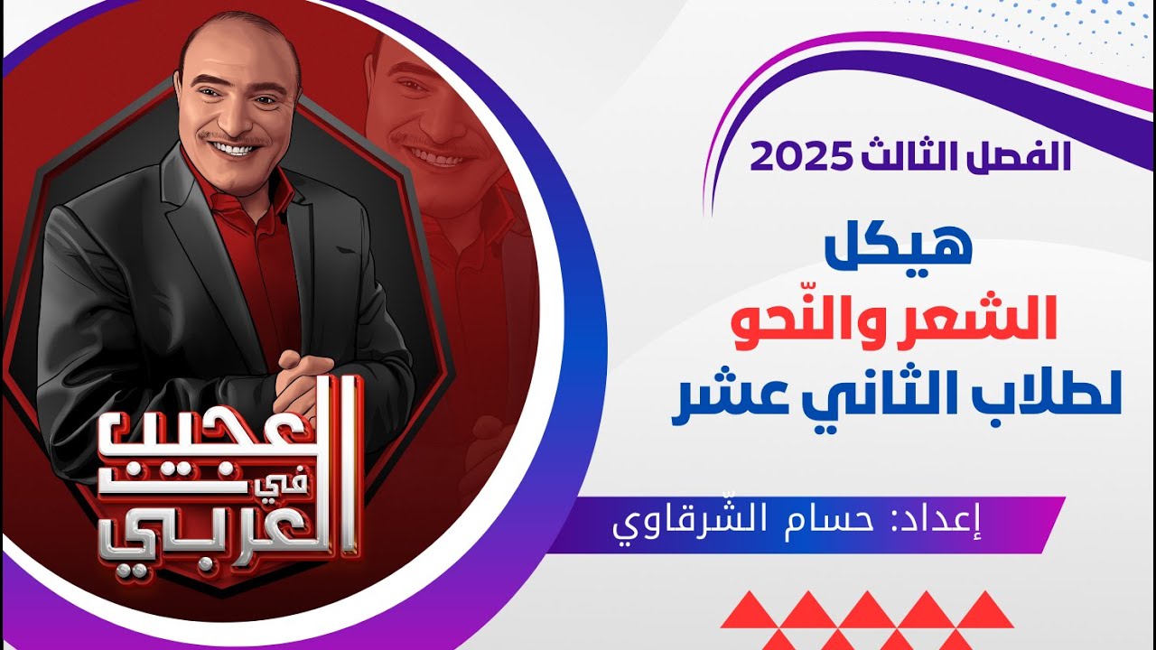 الحلقة (148) || مراجعة هيكل الشعر والنحو - الفصل الثالث - طلاب الثاني عشر - استعدوا للتفوق.