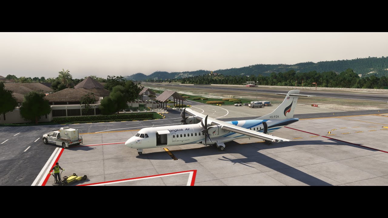 Bangkok Airways  ATR72-600 From VTSM to VTBUBangkok Airways ATR 72 Tour 2025  #IVAO #MSFS2020