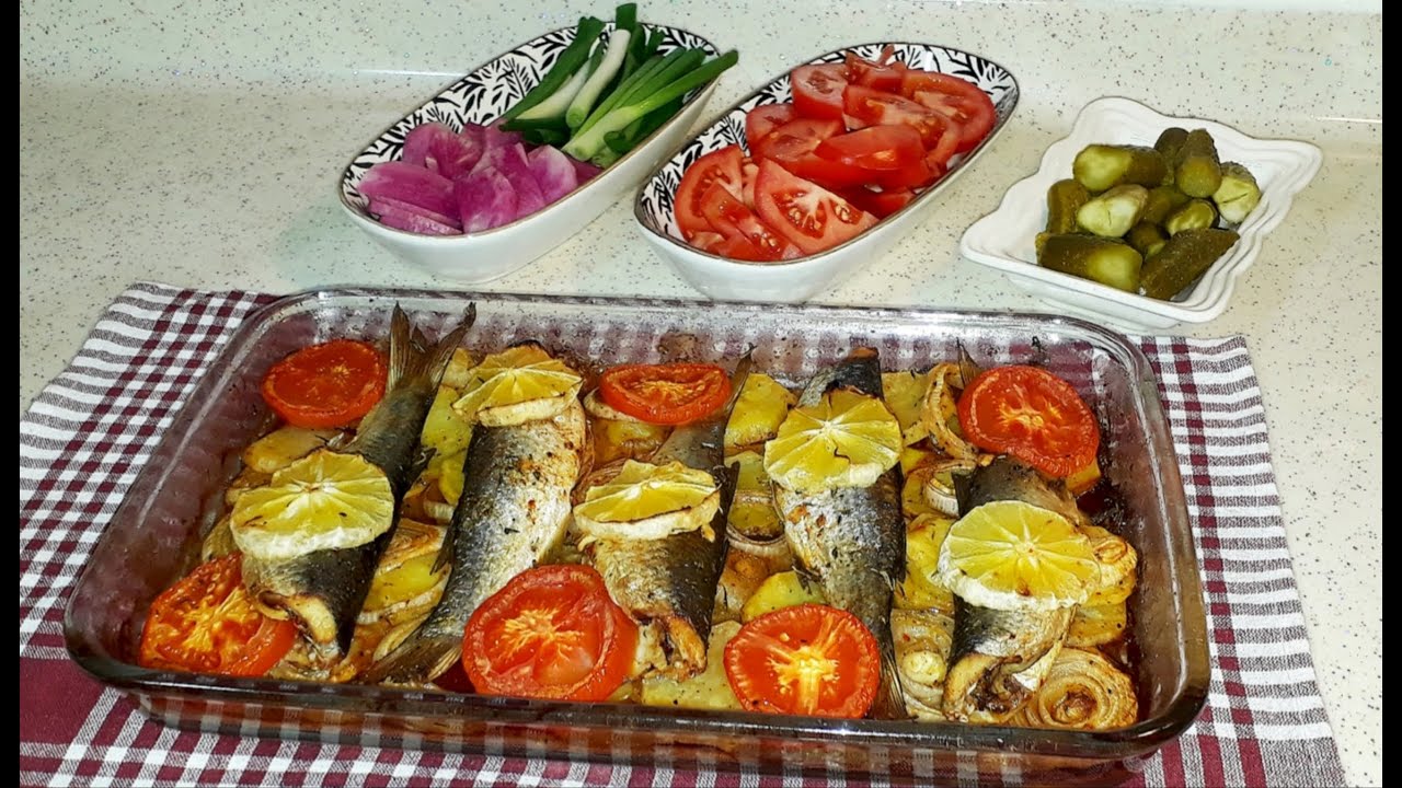 FIRINDA Sebzeli BALIK..🐟Kefal Balığı Tarifi🐟  Bu Lezzet Başka Yerde Yokk 👈