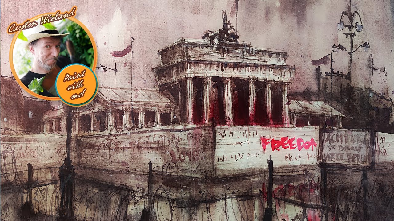 Freedom is a dream worth dreaming - Watercolor painting process / Carsten Wieland