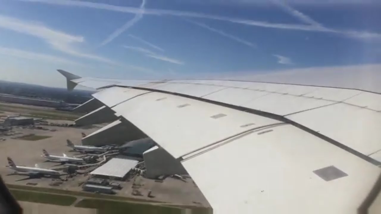Emirates A380 Takeoff from Heathrow