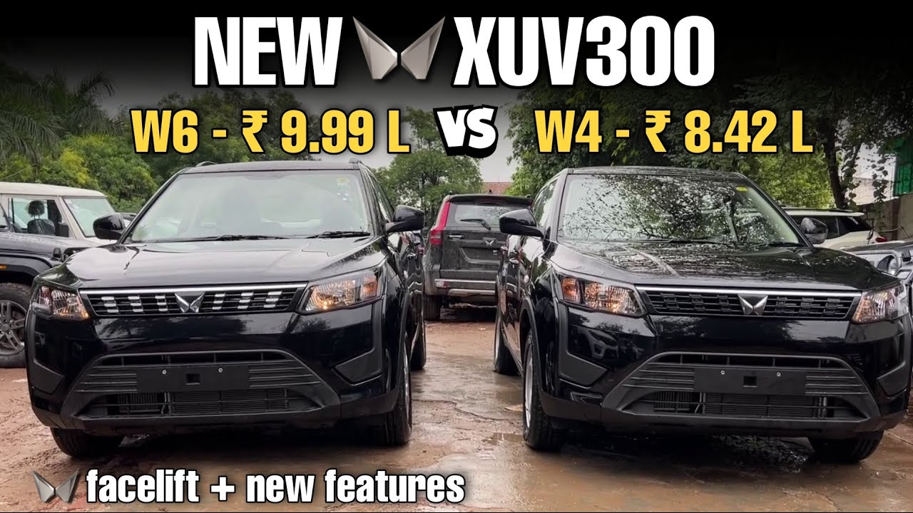 Mahindra XUV300 Facelift 2022 - W4 Base vs W6 Price, Features, Interior