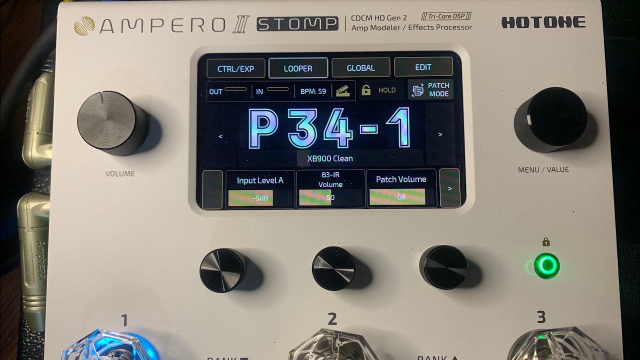 HOTONE Ampero Stomp II on BASS