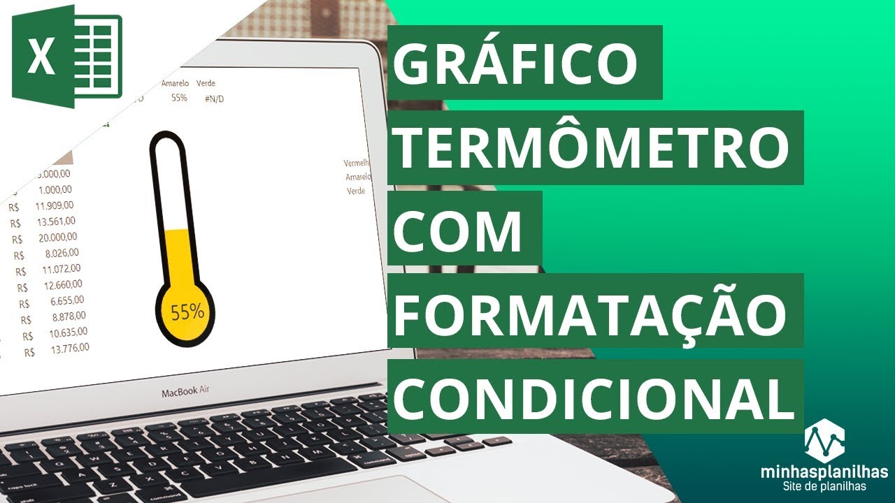 Gráfico Termômetro com Formatação Condicional no Excel
