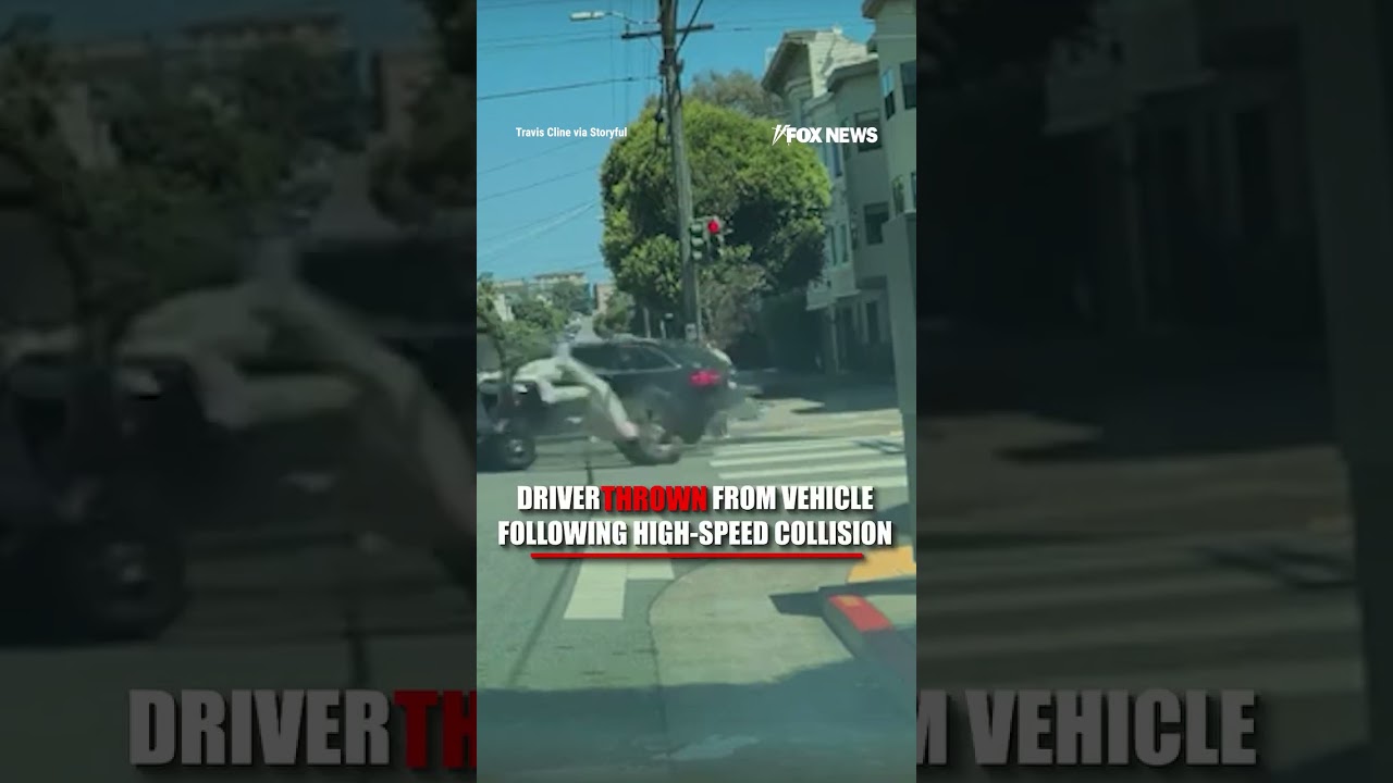 Driver THROWN from vehicle following HIGH-SPEED COLLISION #foxnews #news #us #fox