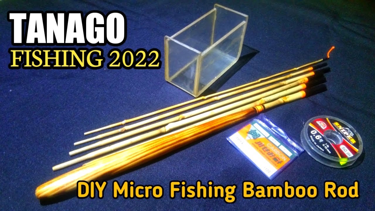 DIY Micro fishing Rod Bamboo | step by step sampai uji coba