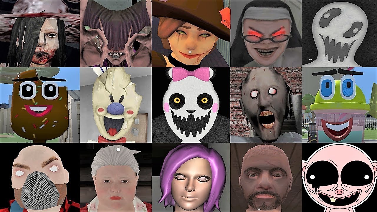 Caught Battle #37 | Granny 3 Ice Scream 4 Mr Hopps 2 Evil Nun Maze Nightmare Gate Grim Face Clown +