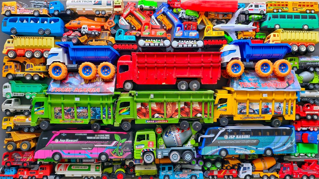 Mobil Mobilan Truk Oleng , Mobil Truk Molen, Mobil Balap, Truk Pasir, Excavator, Mobil Roket, Damkar