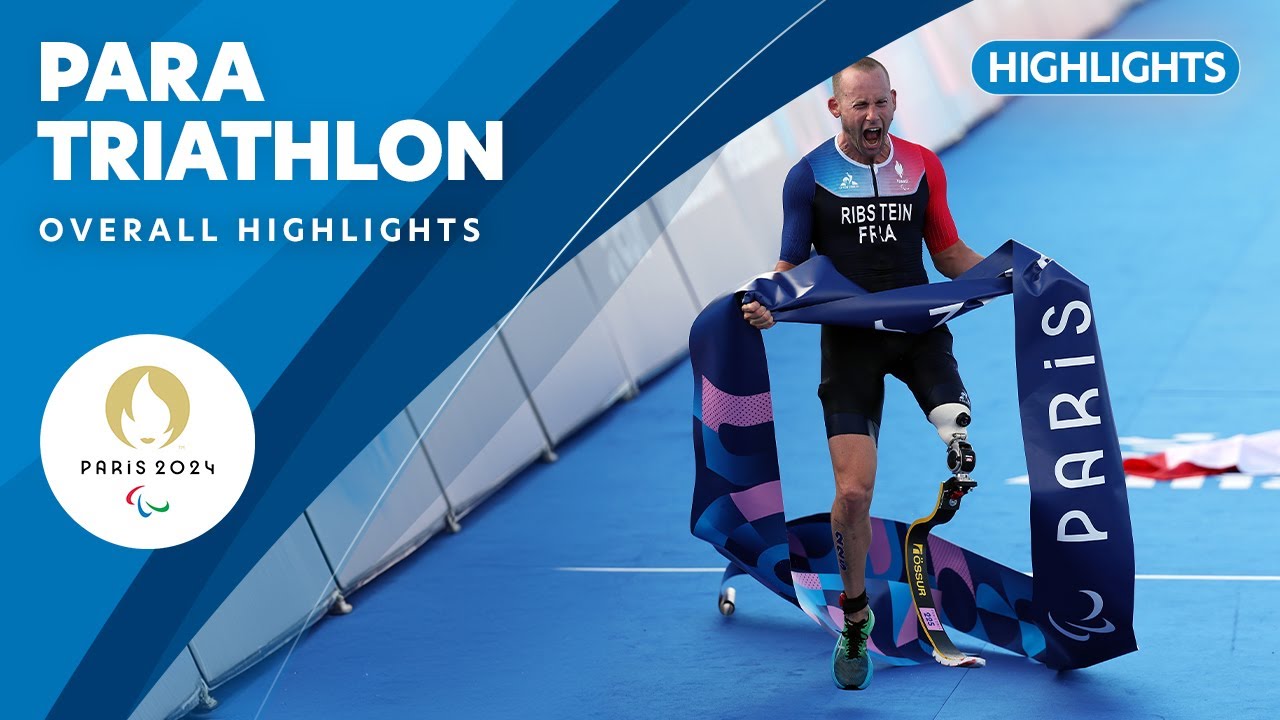 Para Triathlon Highlights | Paris 2024 Paralympic Games ❤️💙💚