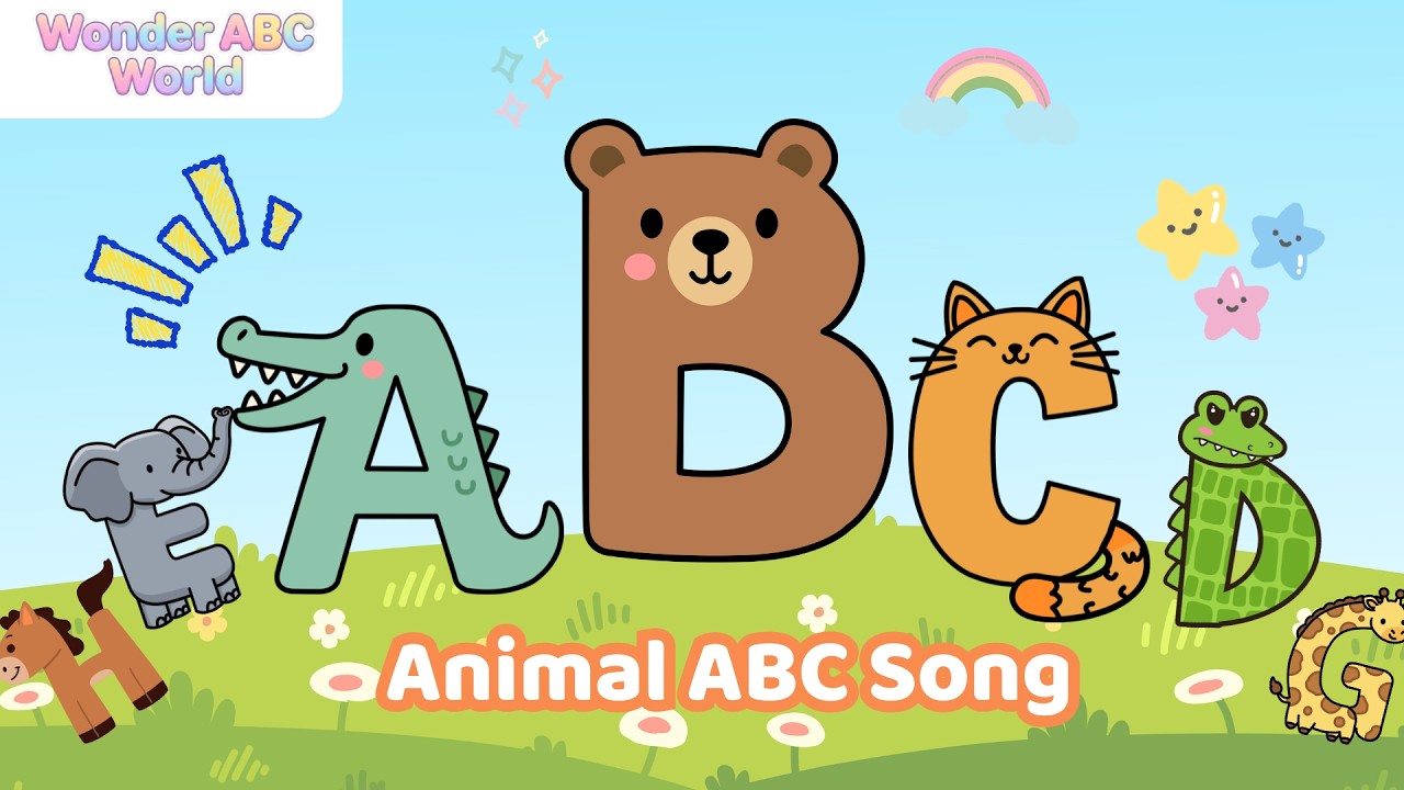 Phonics Animals Song | Learn ABC Alphabet with Animals for Kids | Wonder ABC World