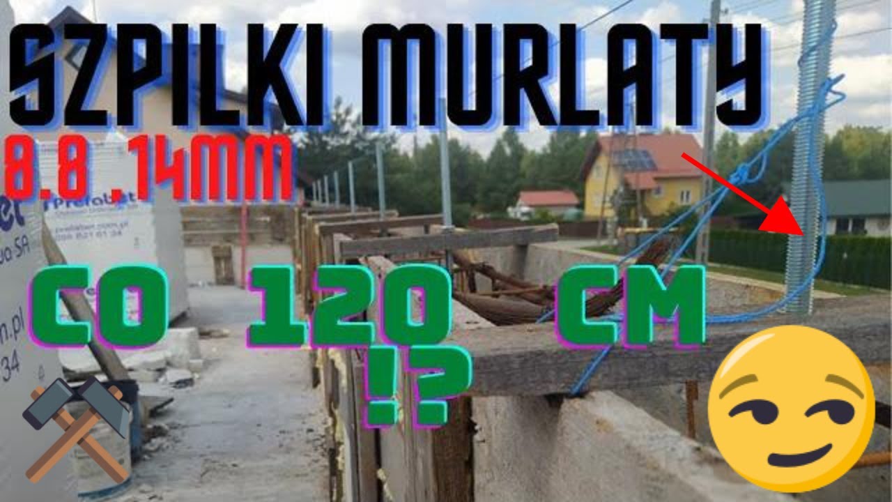 Osadzanie szpilek Murłaty fi14. TIMELAPS