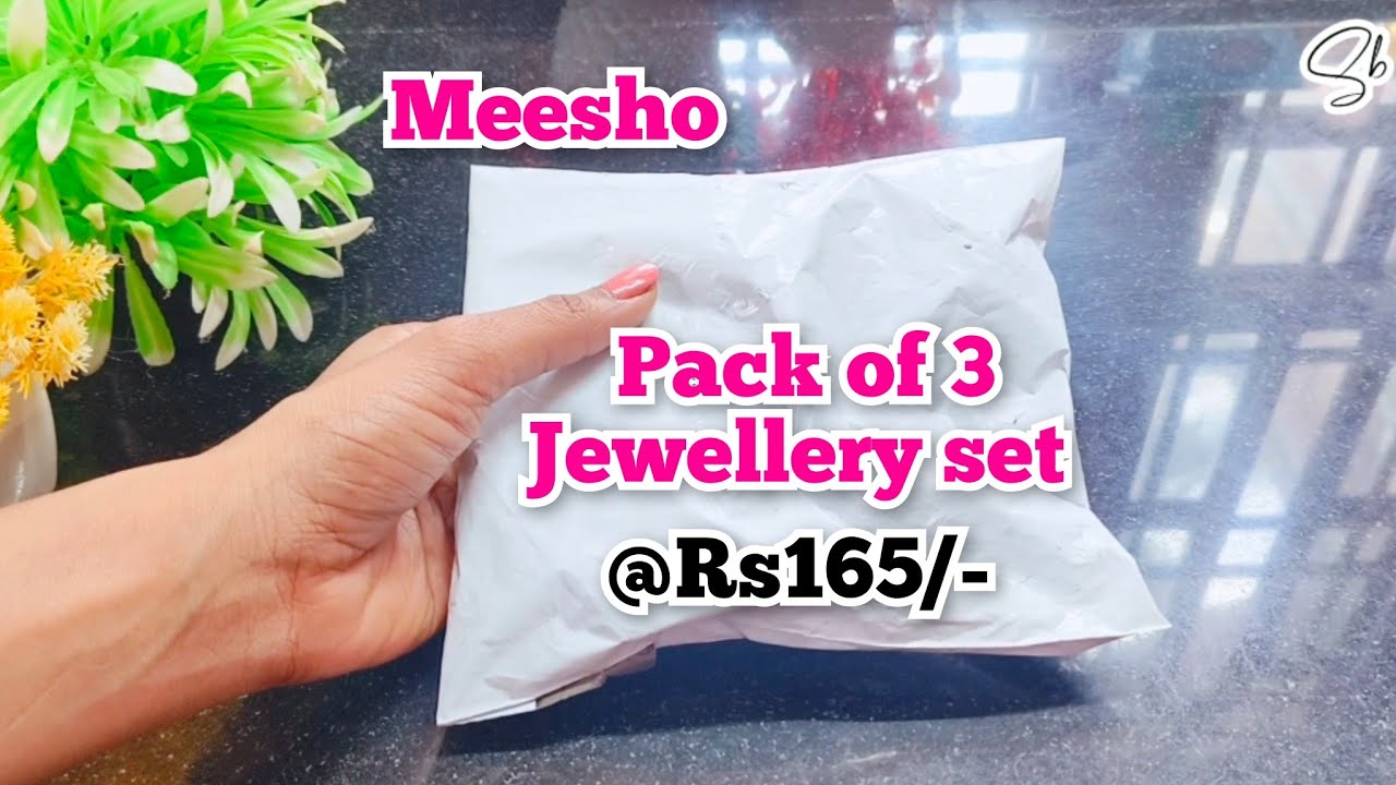Meesho rose gold plated jewellery set @Rs165/- #meesho #unboxing #jewellery#jewellerydesign