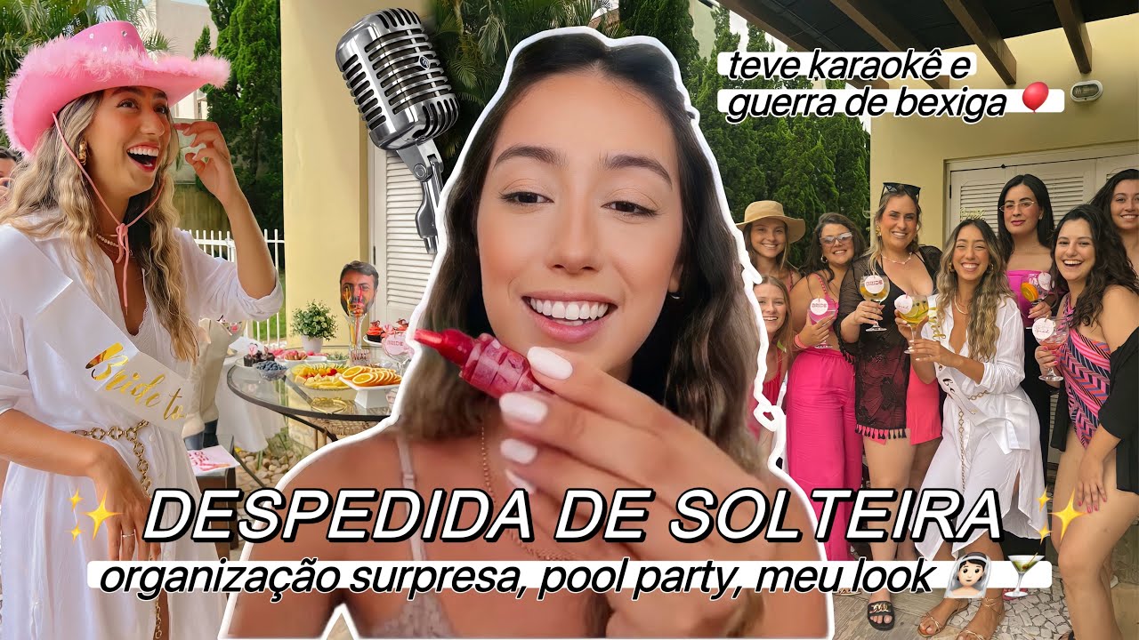 MINHA DESPEDIDA de SOLTEIRA SURPRESA: GRWM + VLOG 🍸👰🏻🌟 Cacá Anjos