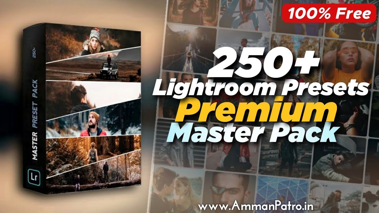 250+ Lightroom Presets Master Pack FREE Download | 💯% FREE Lightroom Mobile Presets | Free Presets