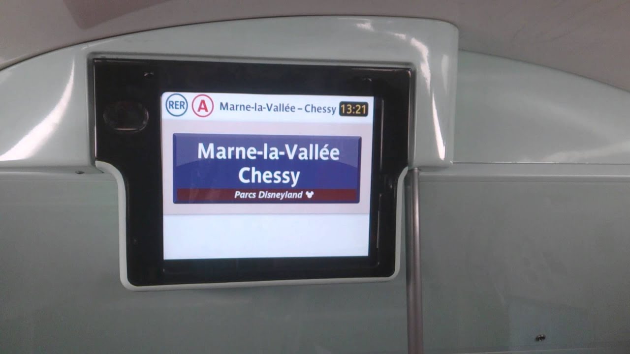 RER A - Arrivée au Terminus de MLV Chessy Parc Disneyland
