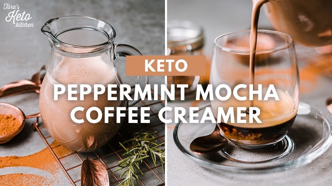 Кето-сливки для кофе мокко с перечной мятой | НОЛЬ углеводов | Мятные сливки для кофе без сахара