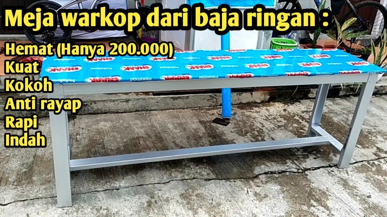 CARA MEMBUAT MEJA WARKOP DARI BAJA RINGAN KANAL C