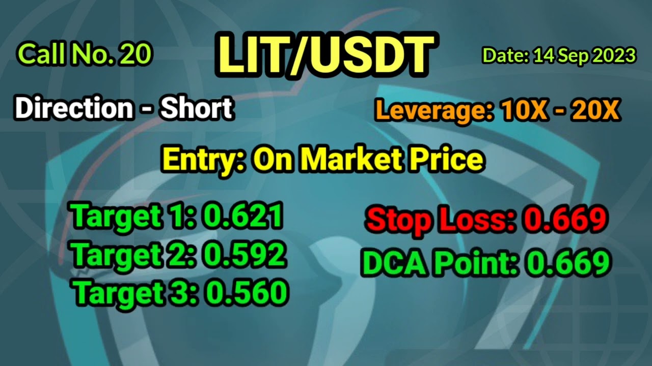 Free Crypto Signal 20: LIT/USDT - Short | Whale Hub