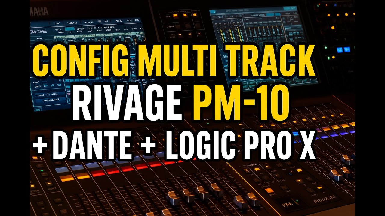TUTORIAL MultiTrack Yamaha Rivage Pm10 + Dante + Logic Pro X