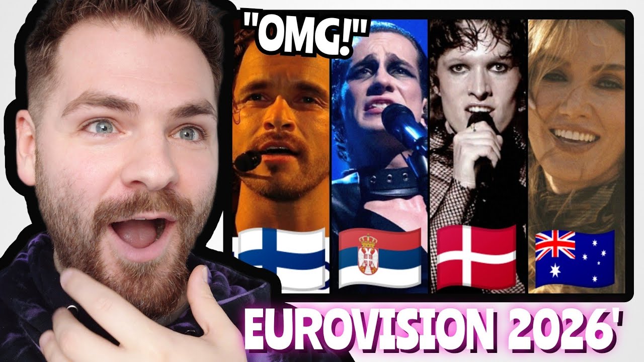 Finland 🇫🇮 & Serbia 🇷🇸 & Denmark 🇩🇰 & Australia 🇦🇺 | LIVE National Final | Eurovision 2026 REACTION!