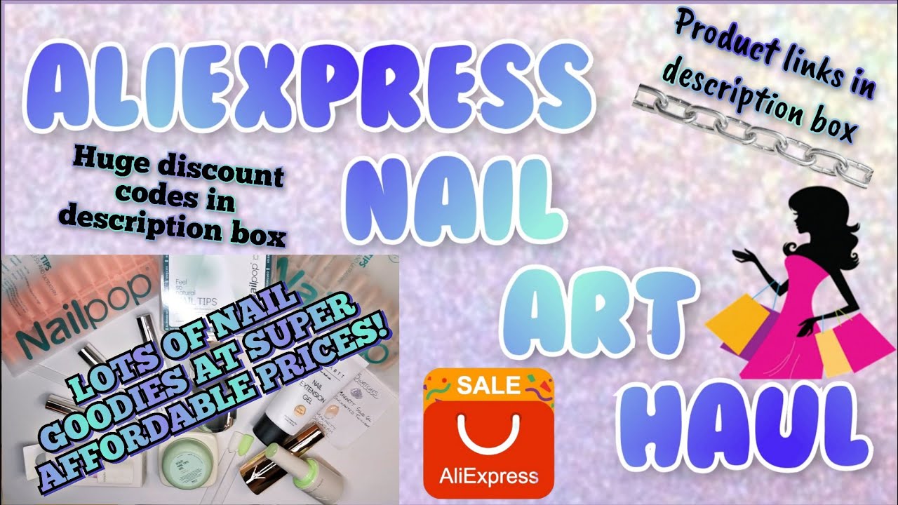 ALIEXPRESS HAUL AKCESORI&Oacute;W DO SZTUKI PAZNOKCI Produkty żelowe bez Hema, końc&oacute;wki Nailpop z pełnym...