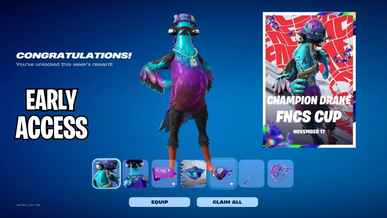 How I WON the FNCS Champion Drake Skin Cup (Chapter 2 Remix)