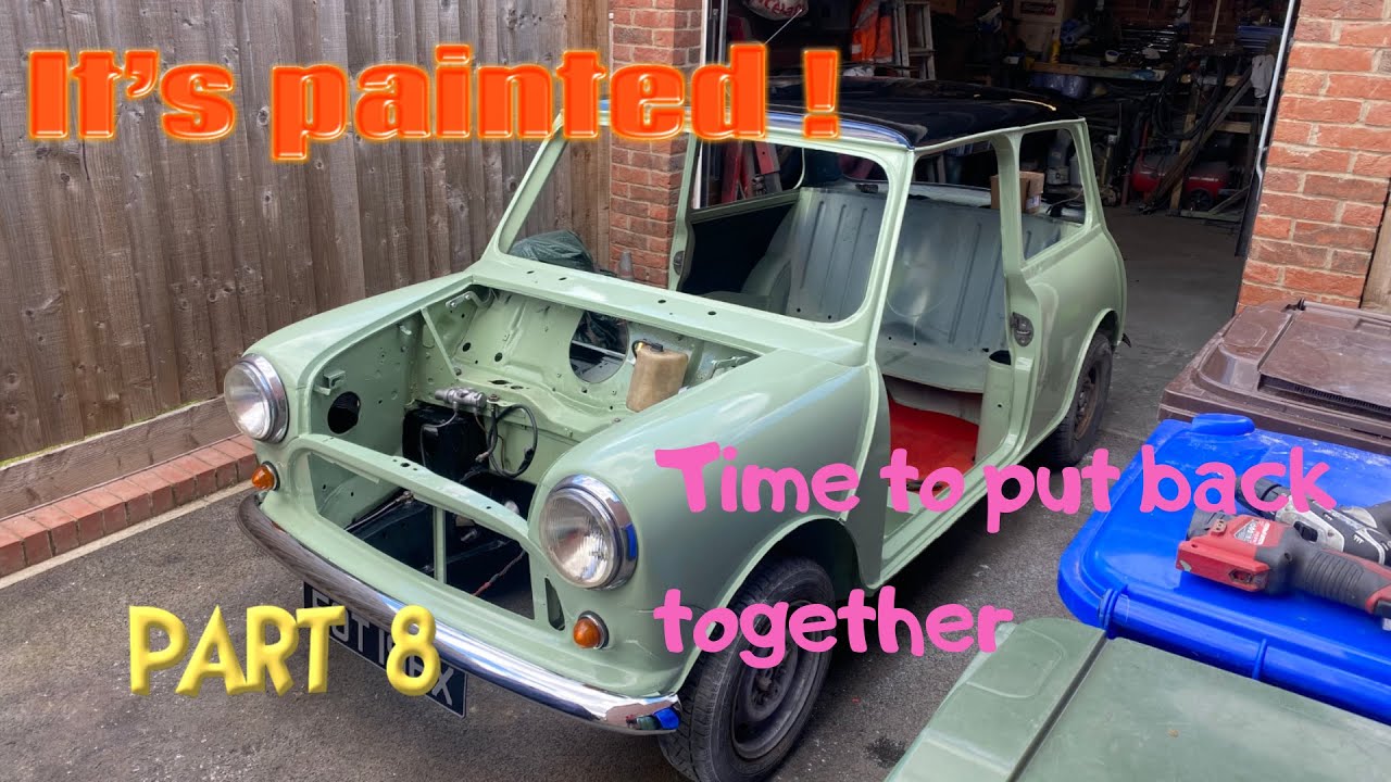 Painting and fitting parts back on the mini
