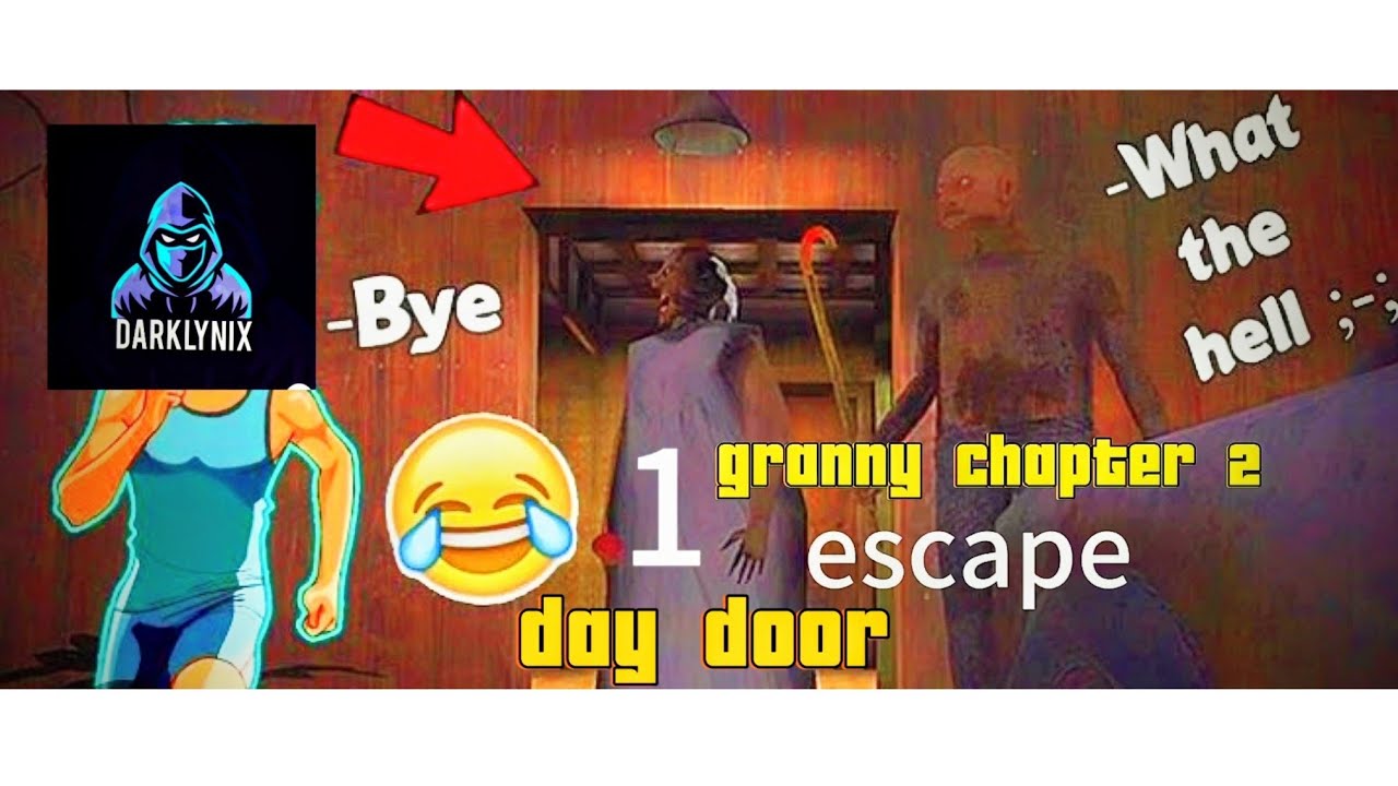 1 day Door escape in granny and grandpa house 😂/granny chapter 2 gameplay 