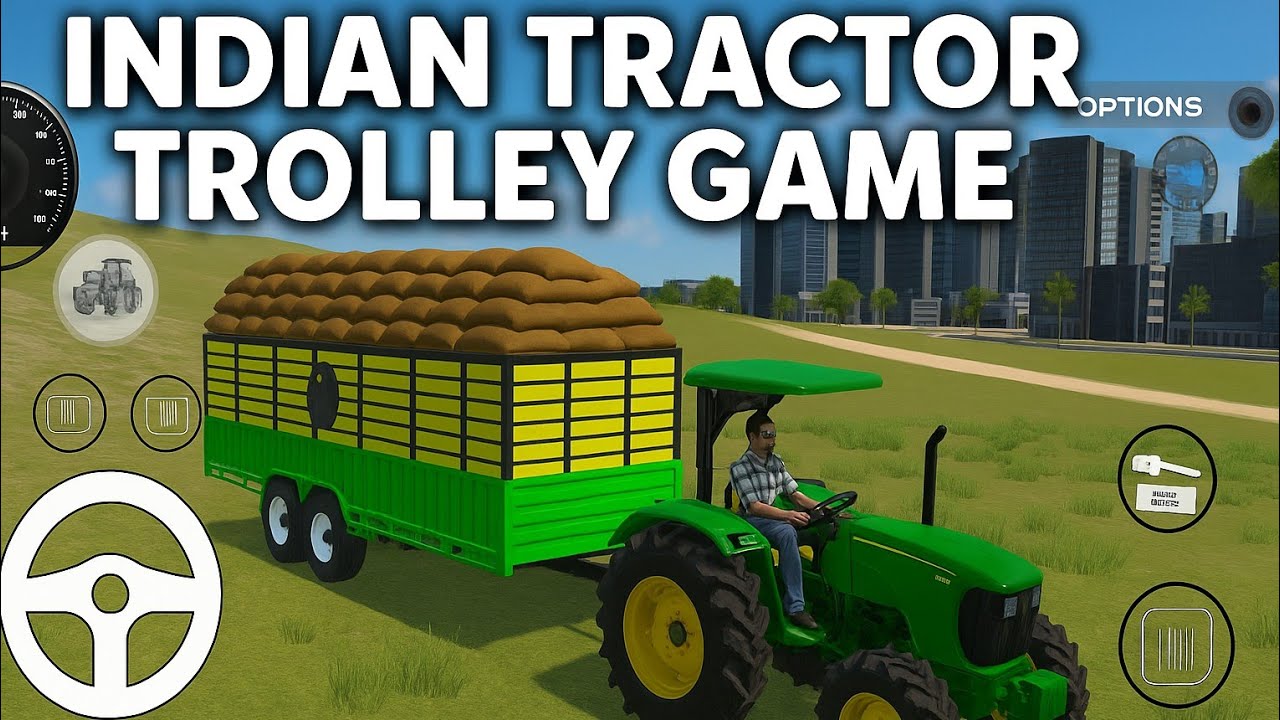 John Deere Tractor Trolley Game Indian Tractor Simulator 2025/ SJ GAMING86 ♥️