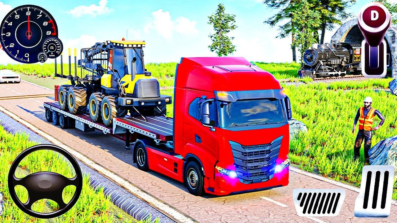 Us  Cargo Truck Trailer Driving Transporter Delivery Truck Simulator 2026 Android game 