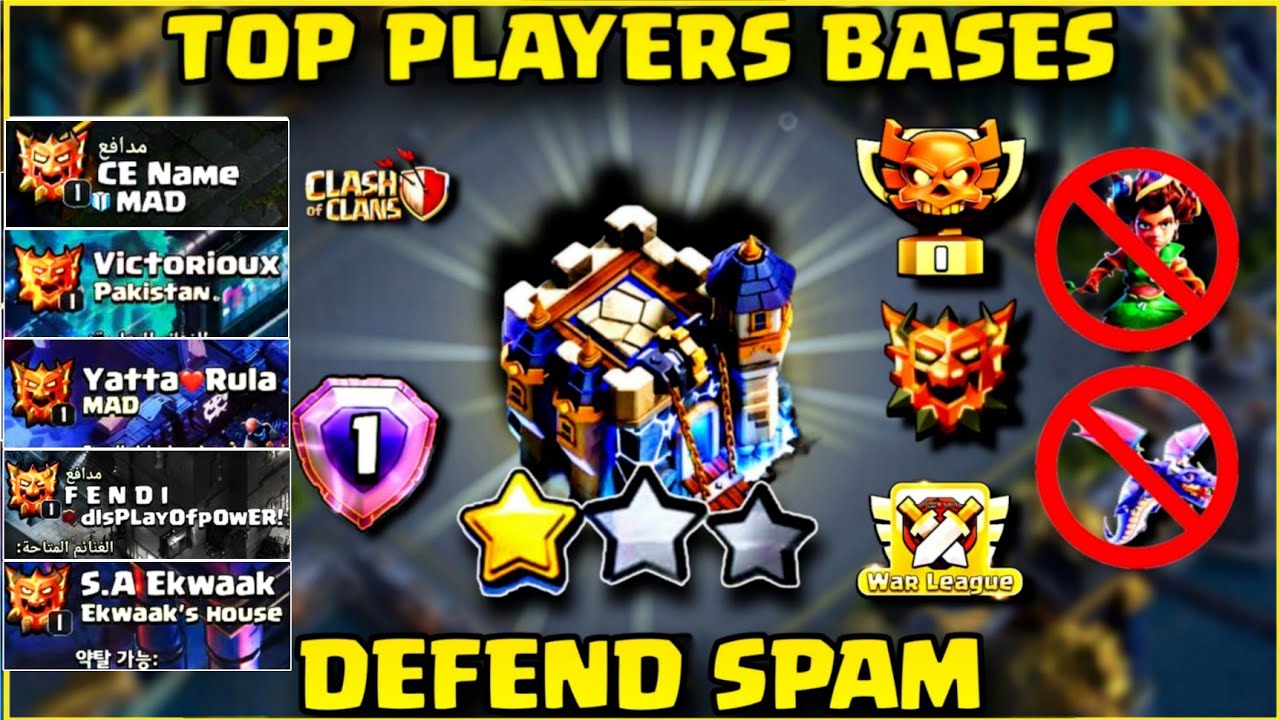 Top 6 Best Town Hall 18 Legend Bases for 1 STARS ! With TH18 War and cwl Base Link (Clash of Clans)