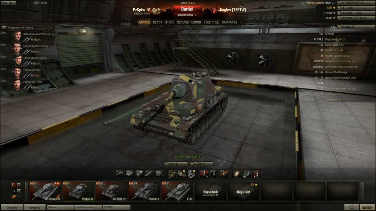 World of Tanks - PzKpfw IV Tier 5 Medium Tank - The King of Tier 5