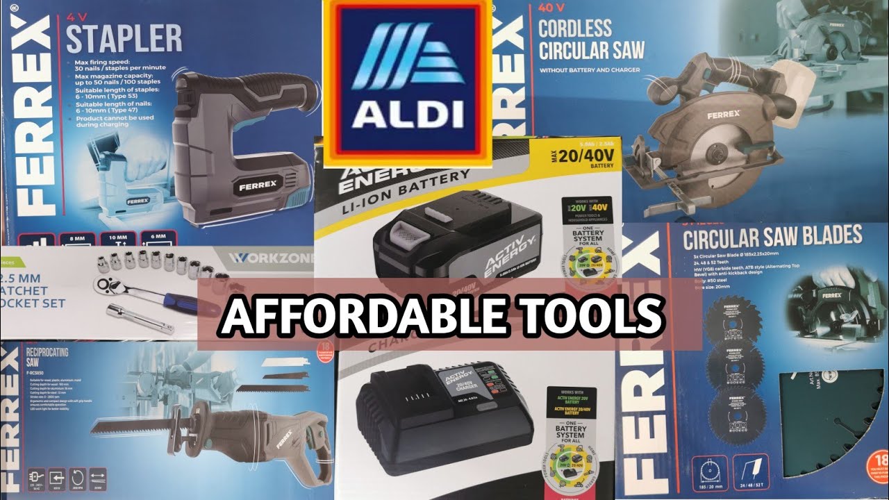 NEW CORDLESS TOOLS AVAILABLE IN ALDI UK/AFFORDABLE TOOLS 
