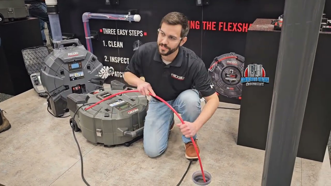 Demo of the new KM-1004 milling machine in the @RIDGID_Tools booth at WWETT