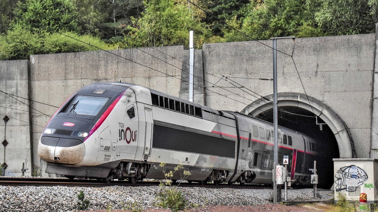TGV (TGV Atlantique & TGV Océane) - Tunnel de Villebon (Les Ulis) - LGV Atlantique