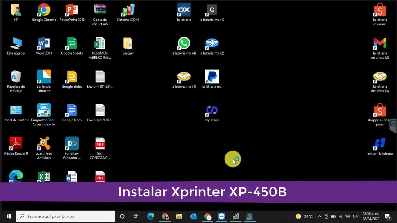 Instalar impresora de etiquetas Xprinter XP-450B Sistema ICOM