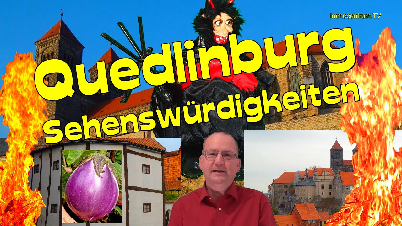 HARZ ! Quedlinburg😃🏰Sehensw&uuml;rdigkeiten per Video💒🌄UNESCO-Welterbestadt  Sachsen-Anhalt⛲Stadtrundgang