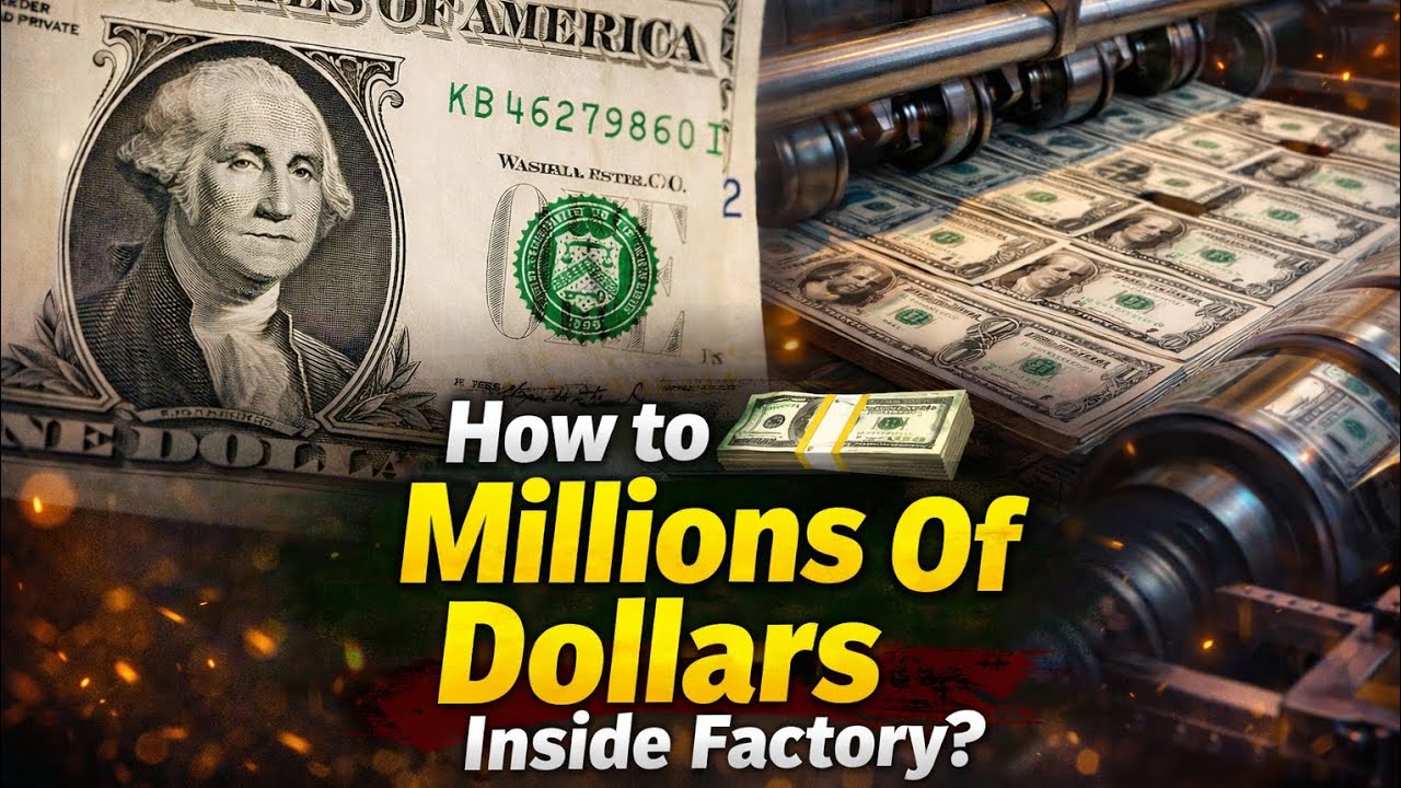 How Millions of Dollars Are Made Inside a Real Factory 💰 | Full Process/Factory/YouTube/dollar 