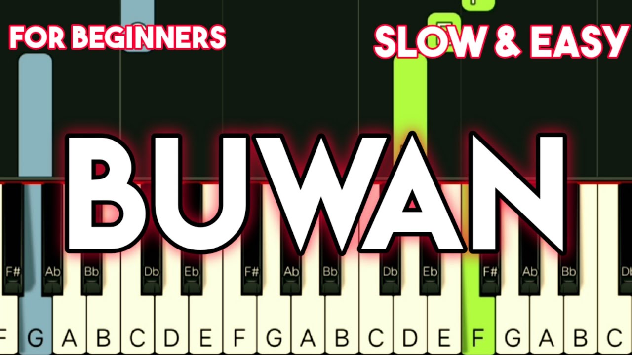 JUAN KARLOS LABAJO - BUWAN | SLOW & EASY PIANO TUTORIAL