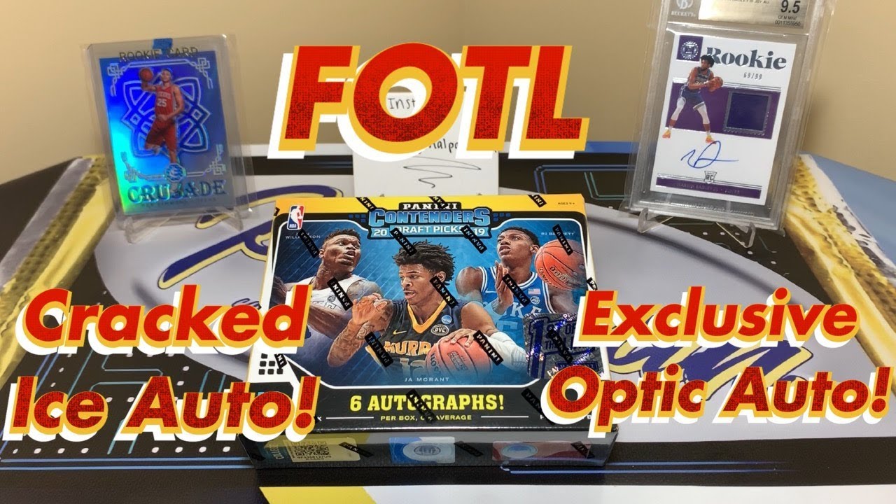 2019-20 Panini Contenders Draft Picks Basketball FOTL Hobby Box Break - Cracked Ice Auto!